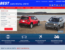 Tablet Screenshot of bestcars-rental.gr